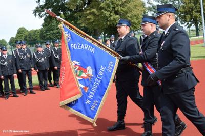Obchody 100-lecia istnienia jednostki OSP Naruszewo - część oficjalna uroczystości oraz piknik rodzinny