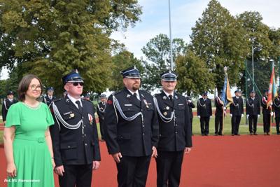 Obchody 100-lecia istnienia jednostki OSP Naruszewo - część oficjalna uroczystości oraz piknik rodzinny