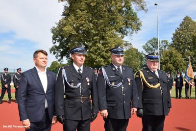 Obchody 100-lecia istnienia jednostki OSP Naruszewo - część oficjalna uroczystości oraz piknik rodzinny