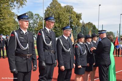 Obchody 100-lecia istnienia jednostki OSP Naruszewo - część oficjalna uroczystości oraz piknik rodzinny