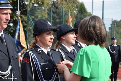 Obchody 100-lecia istnienia jednostki OSP Naruszewo - część oficjalna uroczystości oraz piknik rodzinny
