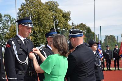 Obchody 100-lecia istnienia jednostki OSP Naruszewo - część oficjalna uroczystości oraz piknik rodzinny