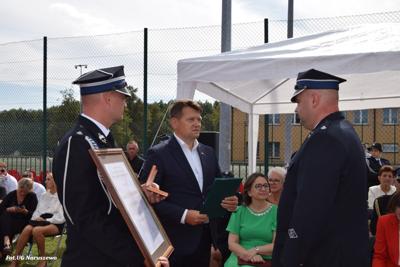 Obchody 100-lecia istnienia jednostki OSP Naruszewo - część oficjalna uroczystości oraz piknik rodzinny