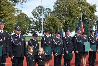 Obchody 100-lecia istnienia jednostki OSP Naruszewo - część oficjalna uroczystości oraz piknik rodzinny