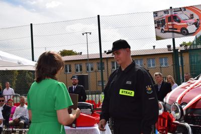 Obchody 100-lecia istnienia jednostki OSP Naruszewo - część oficjalna uroczystości oraz piknik rodzinny