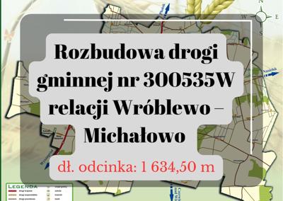 „Poprawa jakości infrastruktury drogowej gminy Naruszewo - Etap II” - Michałowo