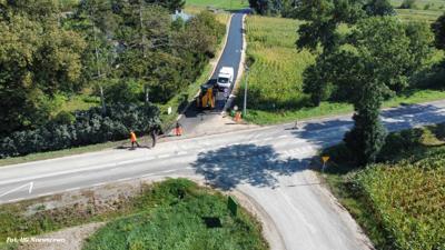 Budowa drogi gminnej w miejscowości Troski i Skwary, odcinek o długości 410 m (10.09.2024r.)