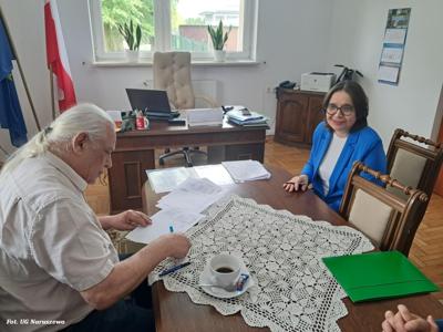 Budowa przydomowych oczyszczalni ścieków na terenie Gminy Naruszewo - etap IV - odbiór zadania 22.05.2025r.