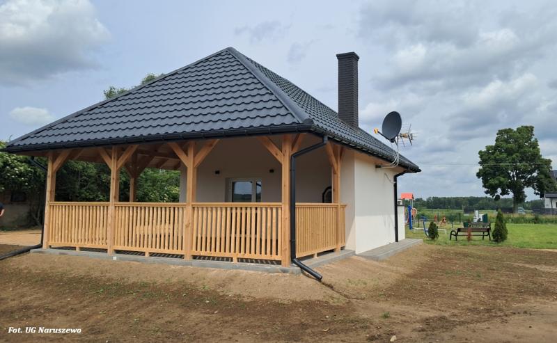 Budowa świetlicy o konstrukcji drewniano-murowanej w Wichorowie - odbiór zadania (10.06.2025)