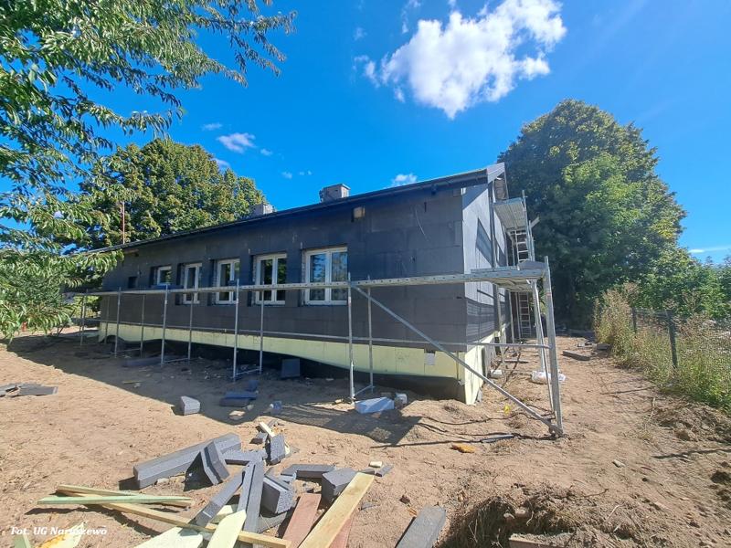 Głęboka modernizacja energetyczna budynku świetlicy wiejskiej w miejscowości Żukowo (21.08.2025r.)