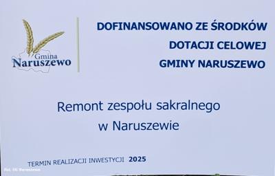 Remont zespołu sakralnego w Naruszewie - odbiór robót (15.10.2025r.)