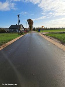 Rozbudowa drogi gminnej w miejscowości Nowy Nacpolsk - odbiór (31.10.2025r.)