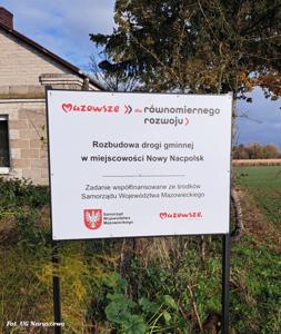 Rozbudowa drogi gminnej w miejscowości Nowy Nacpolsk - odbiór (31.10.2025r.)