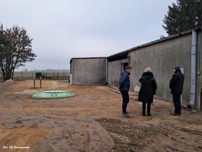 Odbiór prac - Nowa oczyszczalnia ścieków dla budynku przedszkola w Naruszewie (15.12.2025r.)