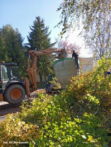 Powstaje nowa oczyszczalnia ścieków dla budynku przedszkola w Naruszewie (21.10.2025r.)