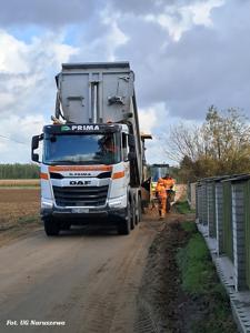 Rozbudowa drogi gminnej w miejscowości Naruszewo (10.10.2025)