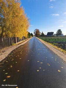 Rozbudowa drogi gminnej w miejscowości Naruszewo - odbiór (31.10.2025r.)