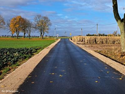 Rozbudowa drogi gminnej w miejscowości Naruszewo - odbiór (31.10.2025r.)