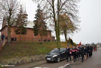 Obchody 107.rocznicy Odzyskania przez Polskę Niepodległości w Naruszewie (11.11.2025r.)