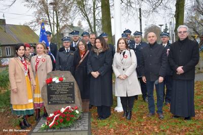 Obchody 107.rocznicy Odzyskania przez Polskę Niepodległości w Naruszewie (11.11.2025r.)