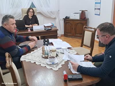 Odbiór prac - Ulepszenie infrastruktury wodnej wraz z zagospodarowaniem terenu w miejscowości Naruszewo (15.12.2025r.)