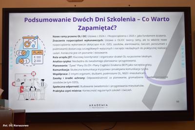 Szkolenie z zakresu ochrony ludności i obrony cywilnej (18-21 listopada 2025r.)