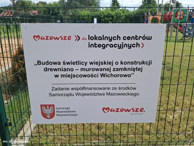 Odbiór zadania - budowa świetlicy w Wichorowie