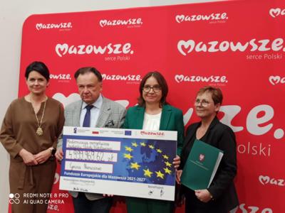 Podpisanie umowy z Marszałkiem o dofinansowanie projektu (11.07.2025r.)