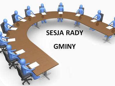 Obrady sesji rady gminy logo