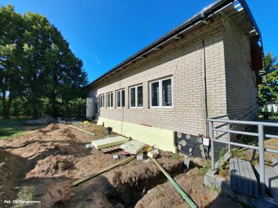 Głęboka modernizacja energetyczna budynku świetlicy wiejskiej w miejscowości Żukowo (21.08.2025r.)