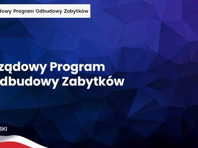 Rządowy program Odbudowy Zabytków_grafika