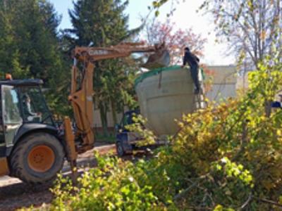 Powstaje nowa oczyszczalnia ścieków dla budynku przedszkola w Naruszewie (21.10.2025r.)