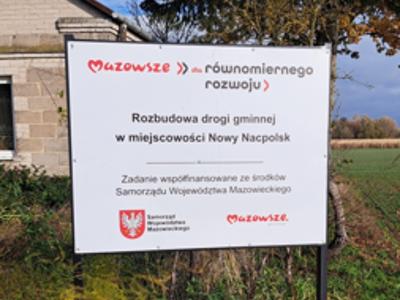 Rozbudowa drogi gminnej w miejscowości Nowy Nacpolsk - odbiór (31.10.2025r.)