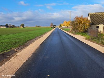 Rozbudowa drogi gminnej w miejscowości Nowy Nacpolsk - odbiór (31.10.2025r.)