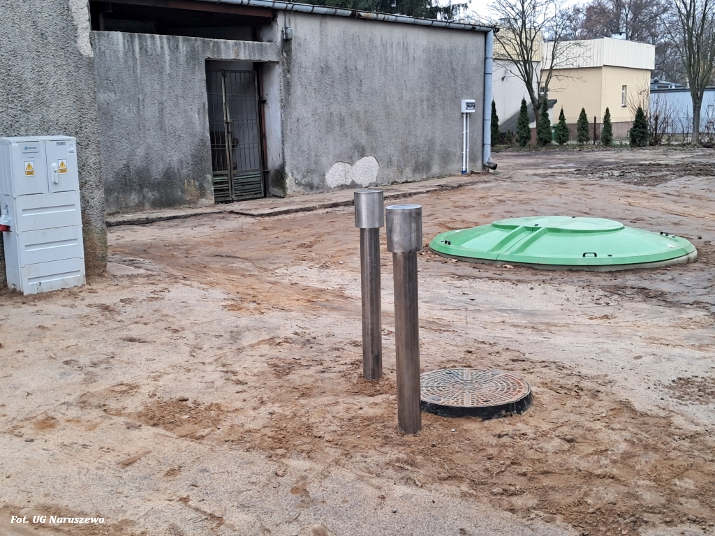 Odbiór prac - Budowa oczyszczalni ścieków sanitarnych na potrzeby budynku przedszkola w Naruszewie 