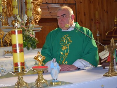 Podziękowanie księdza Grzegorza Ślesickiego