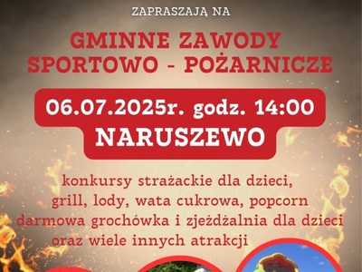 Gminne zawody sportowo-pożarnicze w Naruszewie