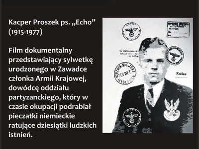 Plakat w ciemnych barwach informujący o premierze filmu Echo