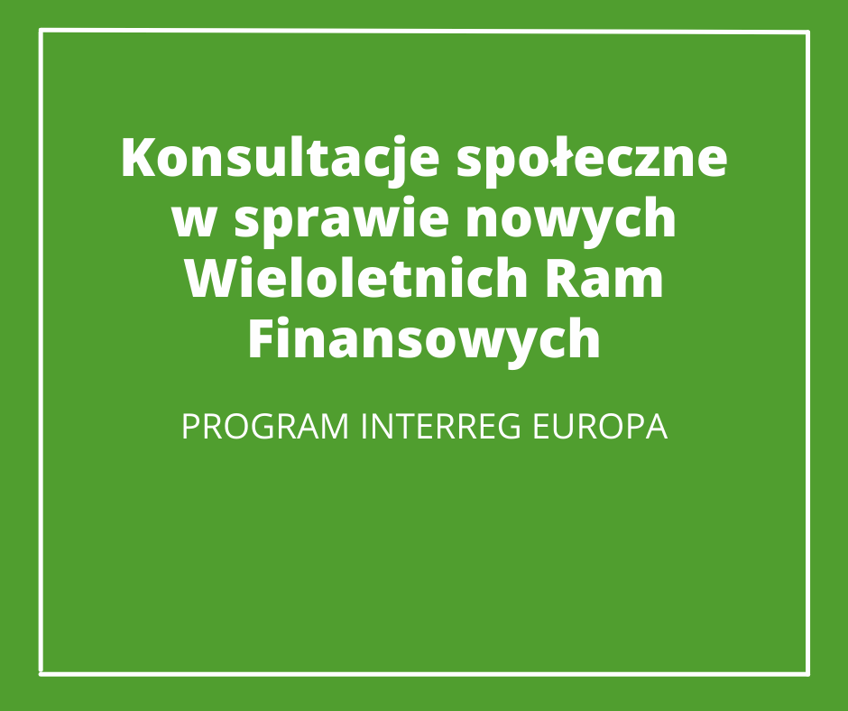 Grafika z zielonym tłem, białą ramką i komunikatem