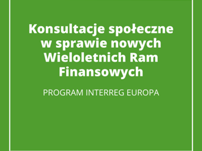 Grafika z zielonym tłem, białą ramką i komunikatem