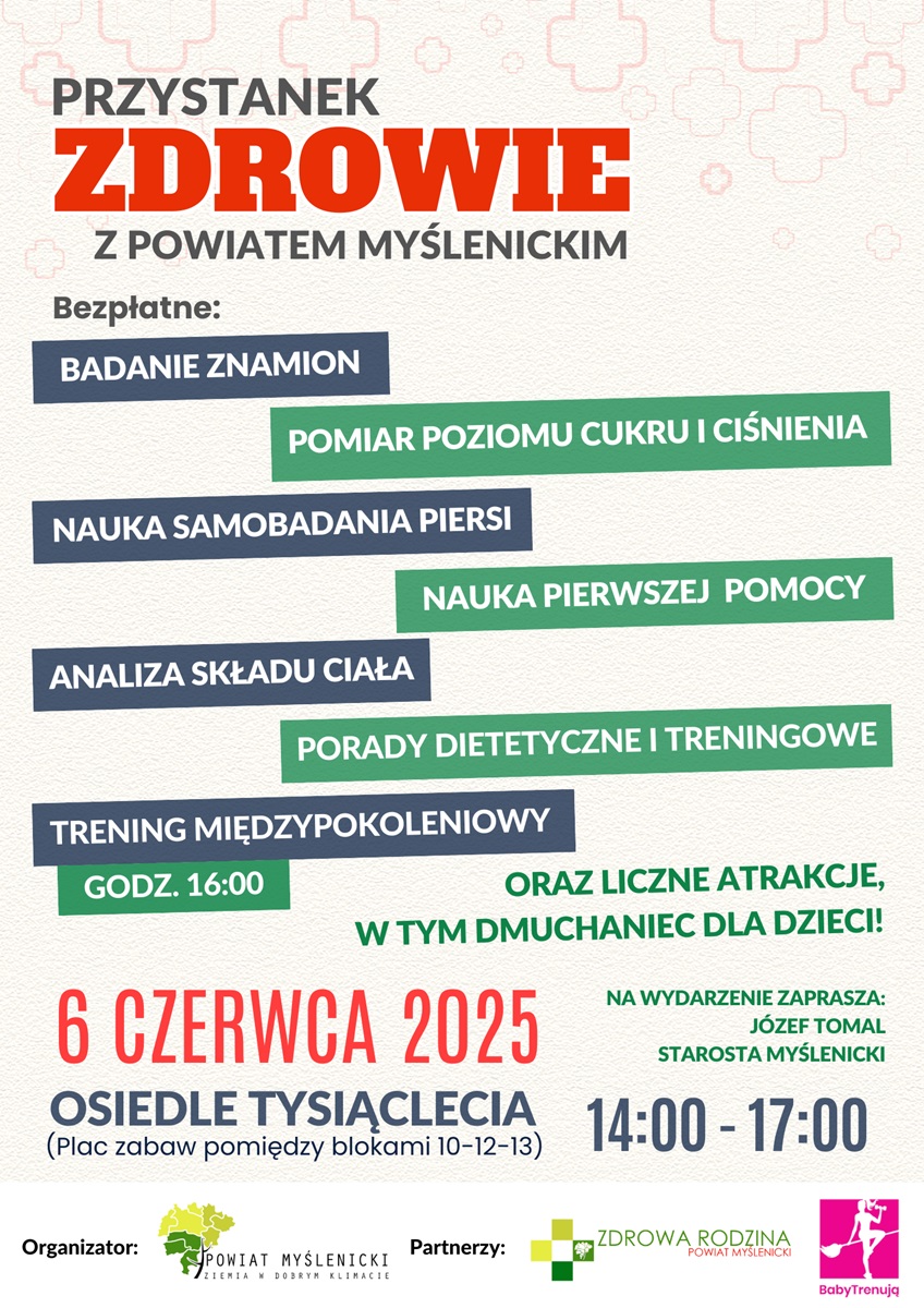 Plakat informujący o wydarzeniu, na plakacie widoczne są logo Organizatorów i Partnerów.