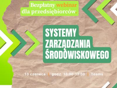 Grafika z szarym papierem jako tło oraz zielono - białymi elementami i tekstem.