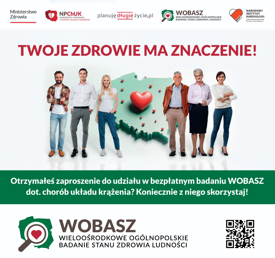 Na grafice widoczni są ludzie w różnym wieku, w tle mapa Polski z sercem oraz logotypy partnerów akcji.