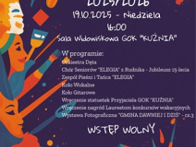 Kolorowy plakat z rysunkowymi postaciami oraz logo organizatorów i partnerów wydarzenia.