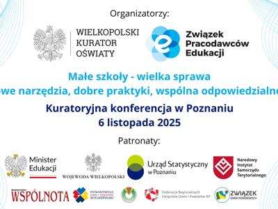Na grafice widoczne są logotypy organizatorów i partnerów konferencji.