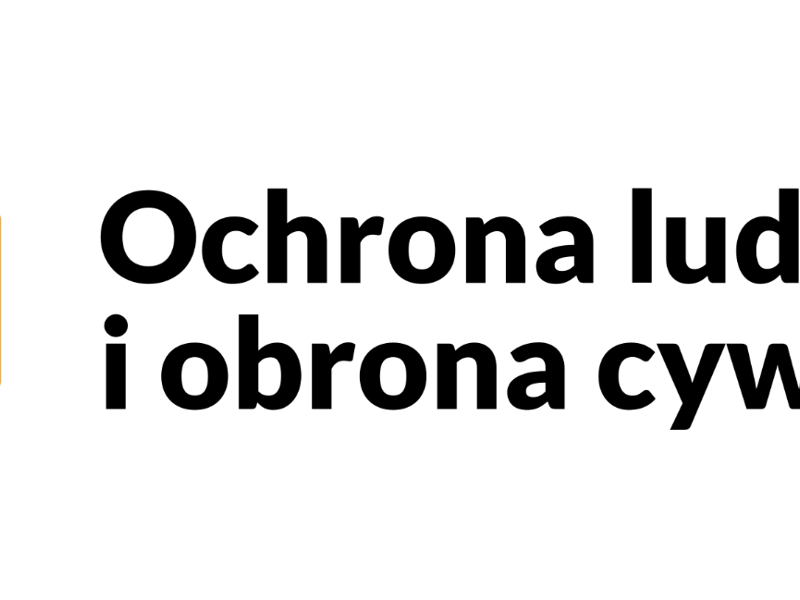 grafika przedstawia logo Ochrony ludności i obrony cywilnej