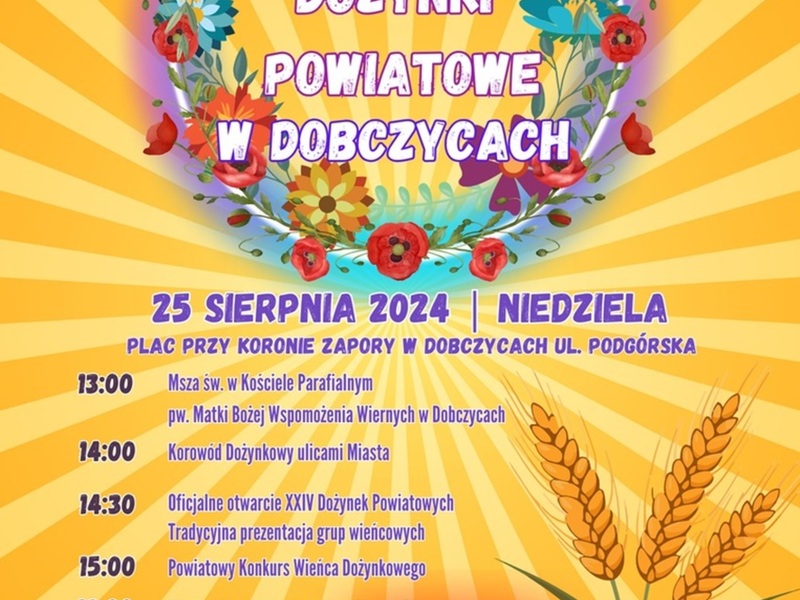 Dożynki Powiatowe już 25 sierpnia!