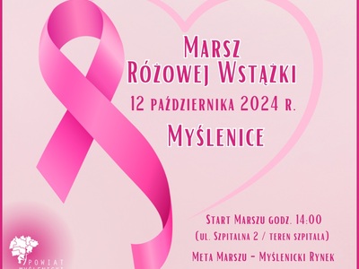 Plakat Marszu Różowej Wstążki