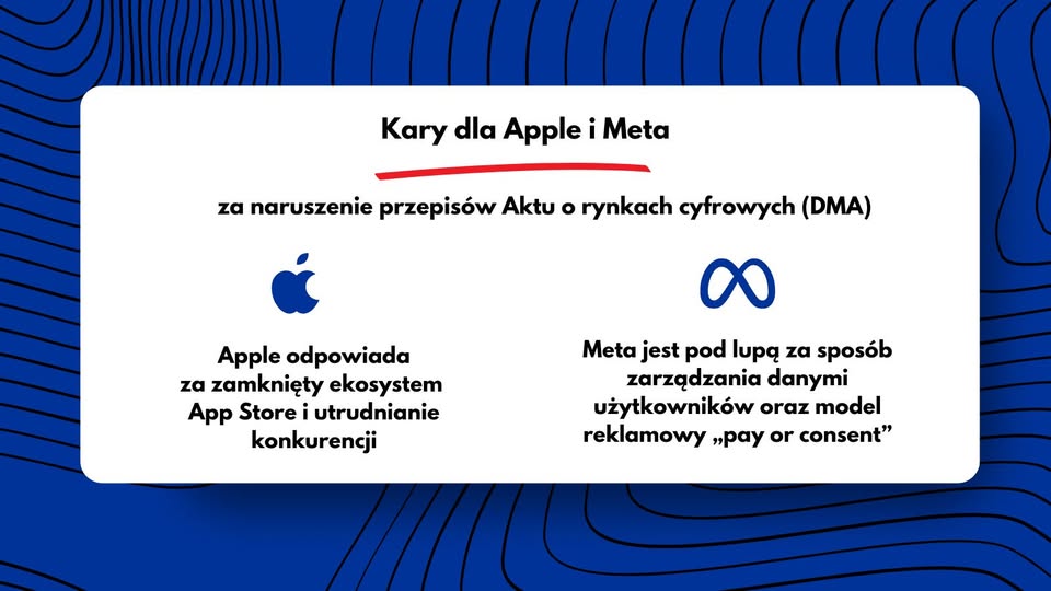 Pierwsze kary dla Apple i Meta za naruszenie Aktu o rynkach cyfrowych (DMA)