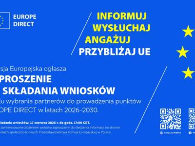 Konkurs na prowadzenie punktów EUROPE DIRECT 2026-2030